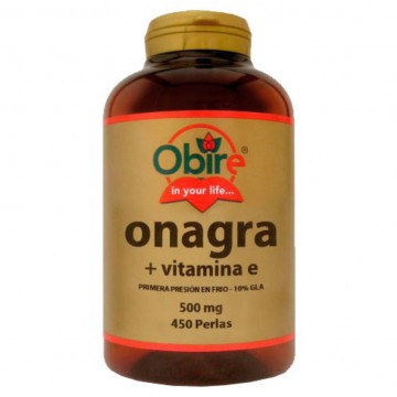 Onagra y Vitamina-E 500Mg 450 Perlas Obire