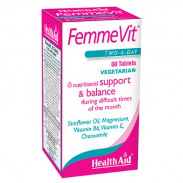 FemmeVit Menstruacion SinGluten 60comp Health Aid