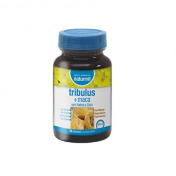 Tribulus + Maca con Rhodiola y Zinc SinGluten Vegan 60comp Naturmil