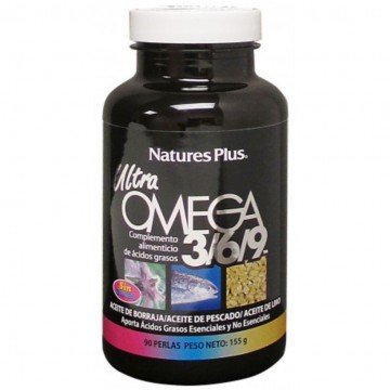 Ultra Omega-3-6-9 Control Colesterol SinGluten 90 Perlas Nature'S Plus