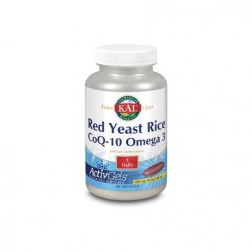 Red yeast Rice Q-10 y Omega-3 60 Perlas Kal