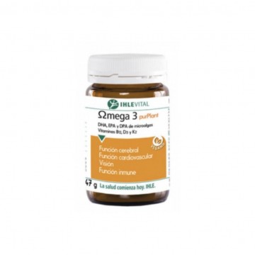 Omega-3 purPlant DHA EPA y DPA De Microalgas SinGluten Vegan 60caps Ihlevital