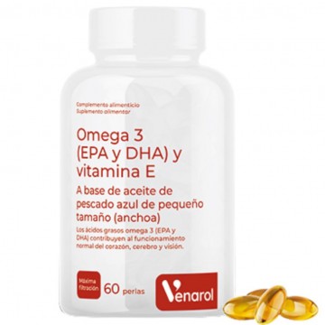 Omega-3 DHA EPA y Vitamina E 60caps Venarol Herbora