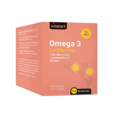 Omega 3 30caps + 30 perlas Vitalart