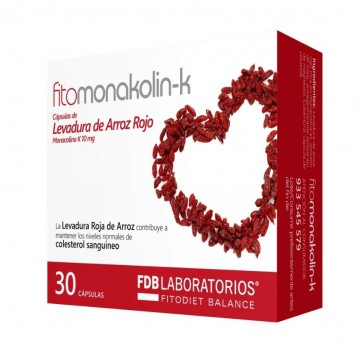 Fitomonakolin-K Levadura Arroz Rojo 30caps FDB Laboratorios