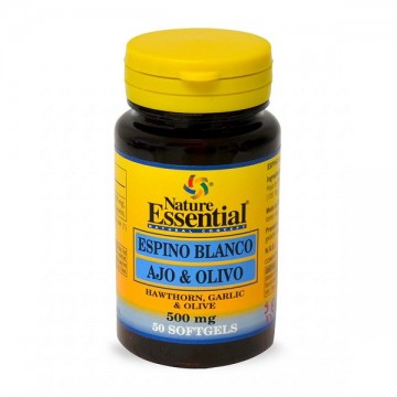 Espino Blanco Ajo y Olivo 500Mg 50 Perlas Nature Essential