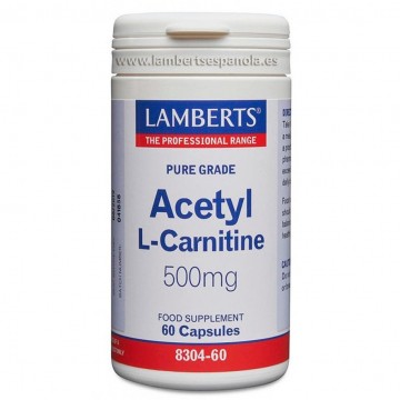 Acetil L-Carnitina 500Mg SinGluten 60caps Lamberts