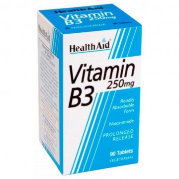 Vitamina B3 Niacinamida 250mg 90comp Health Aid