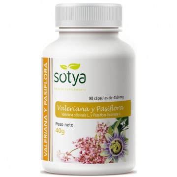 Valeriana y Pasiflora 450Mg 90caps Sotya