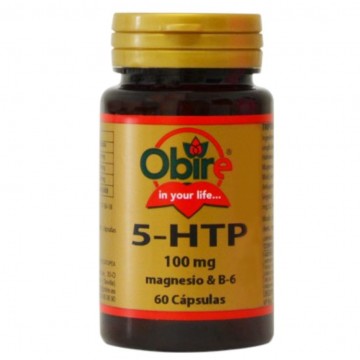 Triptofano 5Htp Magnesio y Vitamina B6 60caps Obire