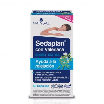 Sedaplan con Valeriana SinGluten Vegan 40caps Natysal