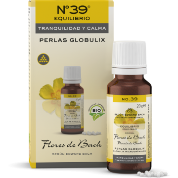 Nº 39 Tranquilidad y Calma perlas Globulix Bio 20g Original Flores Bach