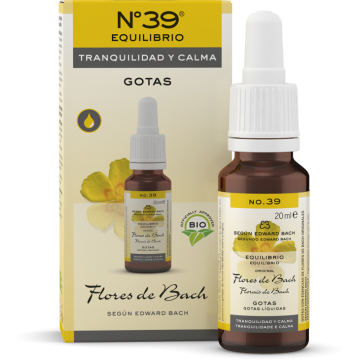 Nº 39 Tranquilidad y Calma gotas Bio 20ml Original Flores Bach