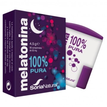 Melatonina 100% Pura 1Mg 90comp Soria Natural