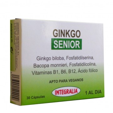 Ginkgo Senior Vegan 30caps Integralia