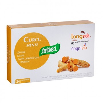 Curcu Mente SinGluten Vegan 24comp Santiveri