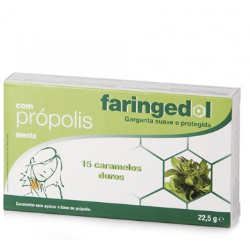 Faringedol Caramelos Menta con Propolis 15 caramelos Diafarm