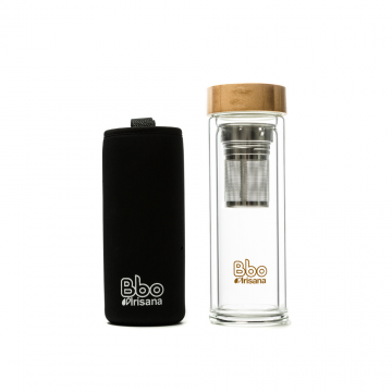 TERMO INFUSIONADOR DOBLE PARED VIDRIO 400ML BBO IRISANA