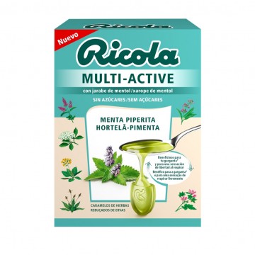 Caramelos de Menta Multi-Active SinAzucar 51g Ricola