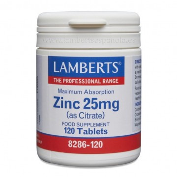 Zinc 25Mg 120comp Lamberts