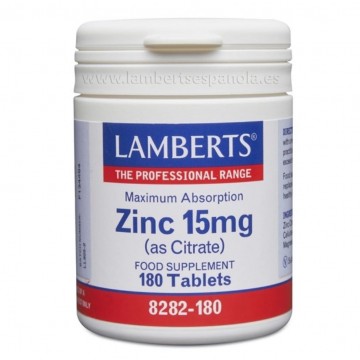 Zinc 15Mg 180comp Lamberts