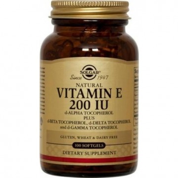 Vitamina-E 200Ui 134Mg SinGluten Vegan 100caps Solgar