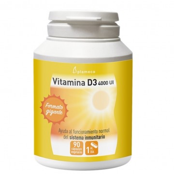 Vitamina-D3 4000Ui SinGluten 90caps Plameca