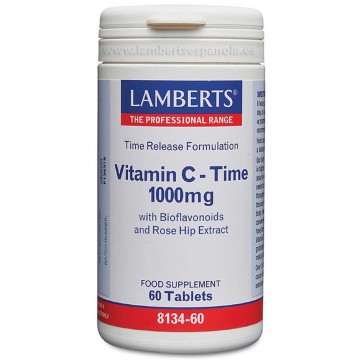 Vitamina-C Time 1000Mg Vegan 60comp Lamberts