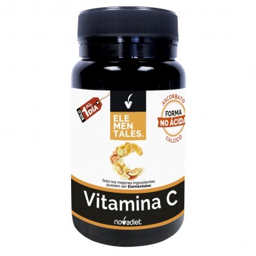 Vitamina-C Elementales 1000Mg SinGluten 30comp Nova Diet