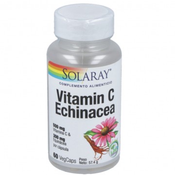 Vitamina-C 500Mg Echinacea 300Mg 60caps Solaray