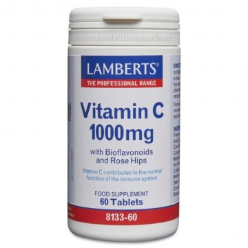 Vitamina-C 1000mg con Bioflavonoides y Escaramujo 60comp Lamberts