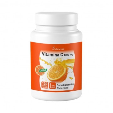 Vitamina-C 1000Mg con Bioflavonoides SinGluten 120caps Plameca