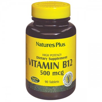 Vitamina-B12 500Mcg SinGluten 90comp Nature'S Plus