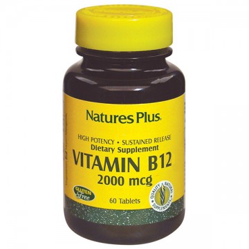 Vitamina-B12 2000Mcg SinGluten 60comp Nature'S Plus