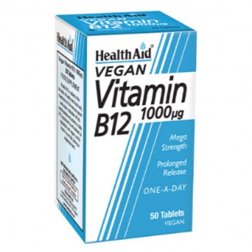 Vitamina-B12 1000ug Vegan 50comp Health Aid