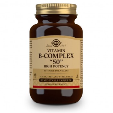 Vitamina-B Complex SinGluten Vegan 50caps Solgar