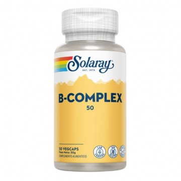 Vitamina-B Complex SinGluten Vegan 50caps Solaray