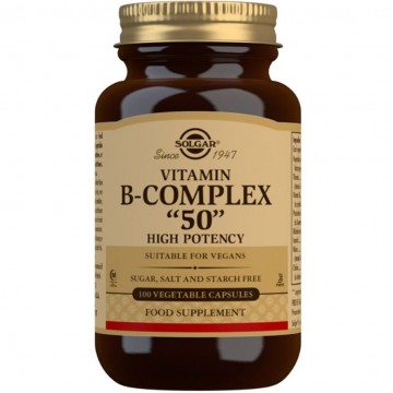 Vitamina-B Complex SinGluten Vegan 100caps Solgar