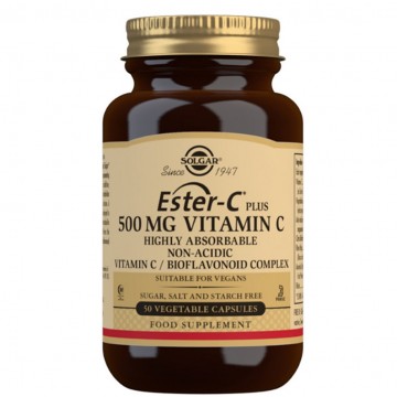 Vitamina Ester-C Plus 500Mg SinGluten Vegan 50caps Solgar