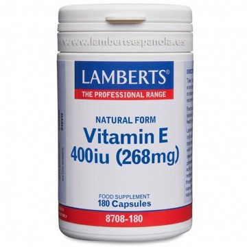 Vitamina e Natural 400 UI 180caps Lamberts 180caps Lamberts