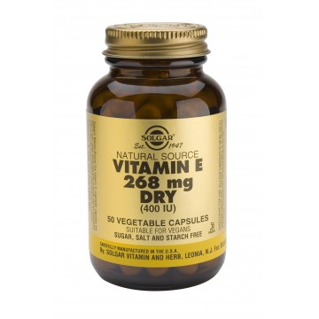 Vitamin-E 400Ui Dry 268Mg Seca 50caps Solgar