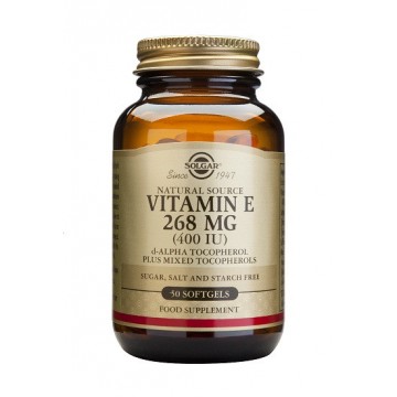 Vitamin-E 400Ui 268Mg SinGluten 50 Perlas Solgar