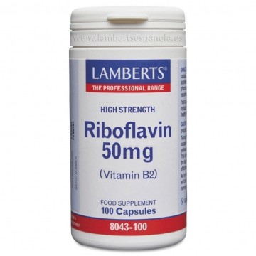 Vitamin B2 50Mg Riboflavina 100caps Lamberts