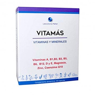 Vitamas Multivitaminico y Minerales con Magnesio 30caps Mahen