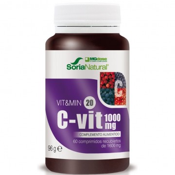 Vit&Min-20 C-Vit 1000Mg Mgdose 60comp Soria Natural