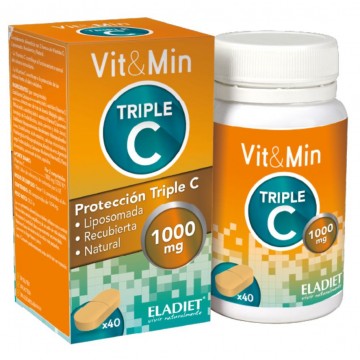 Triple-C Vit&Min 1000Mg 40comp Eladiet