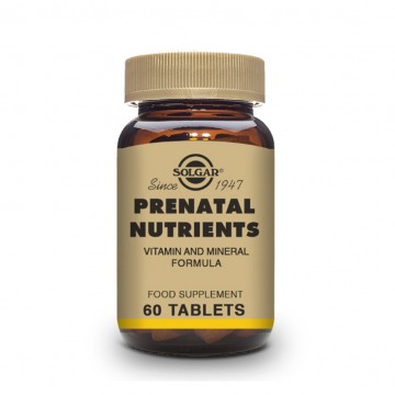 Nutrientes Prenatal SinGluten Vegan 60comp Solgar