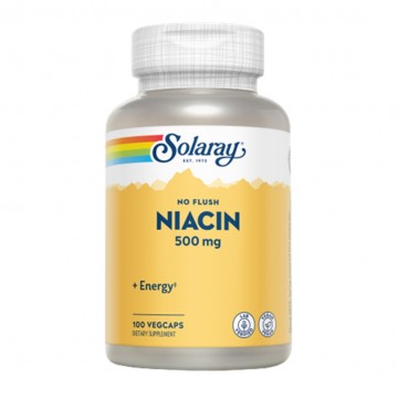 Niacin Vitamina B3 No Ruborizante 500Mg 100caps Solaray