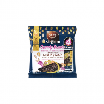 BARRITAS DE ARROZ Y MAÍZ CON CHOCOLATE NEGRO SIN GLUTEN 68 GR