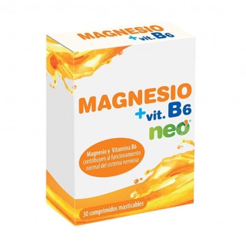 Magnesio + Vitamina B6 SinGluten 30comp Neo